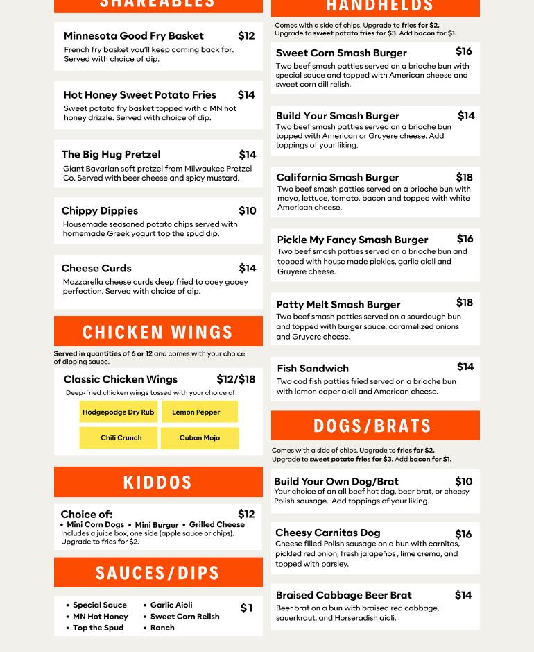 Hodgepodge Menu