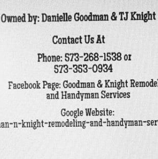 Knights Remodeling and Handyman Service