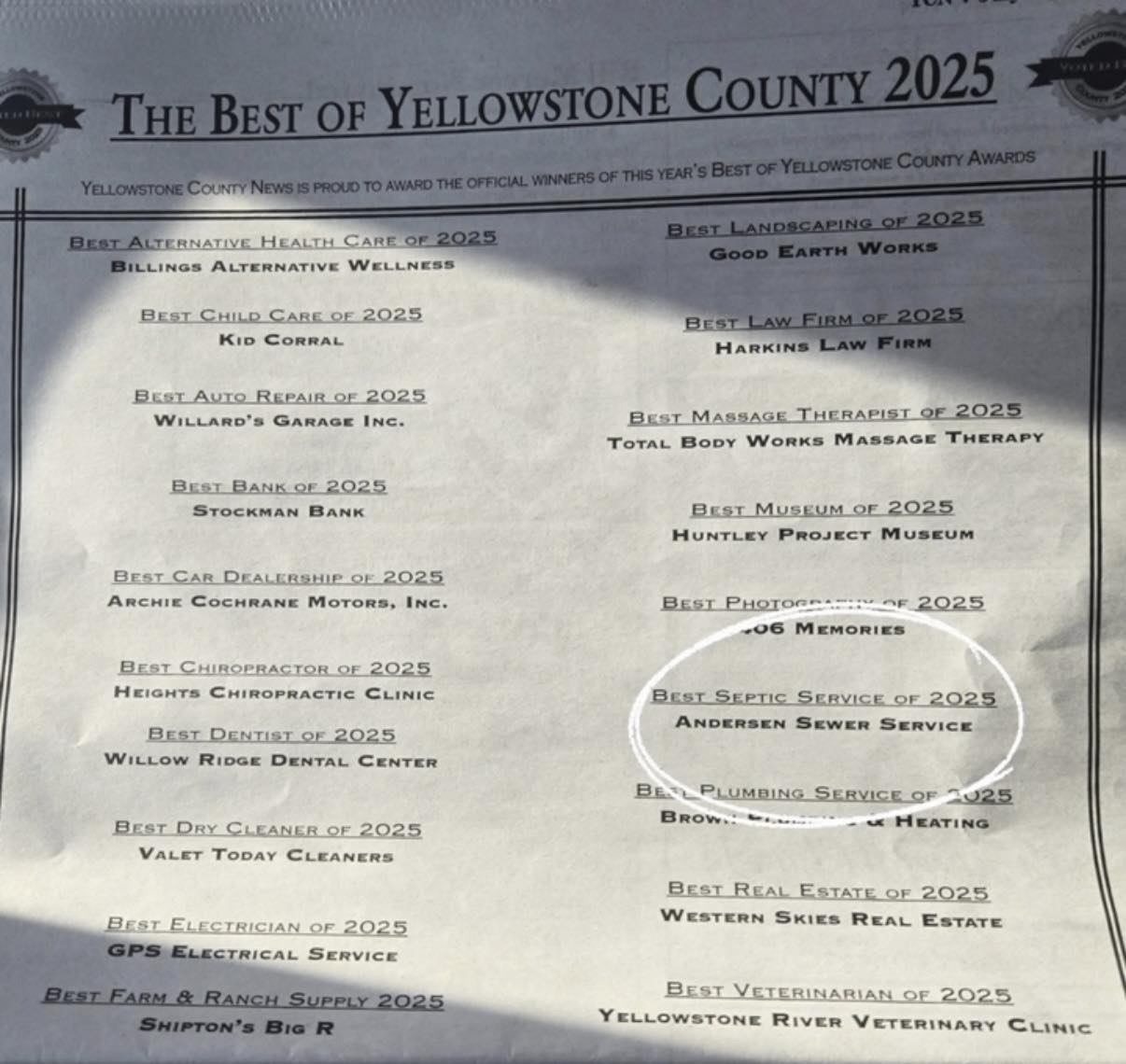 Anderson Sewer Services