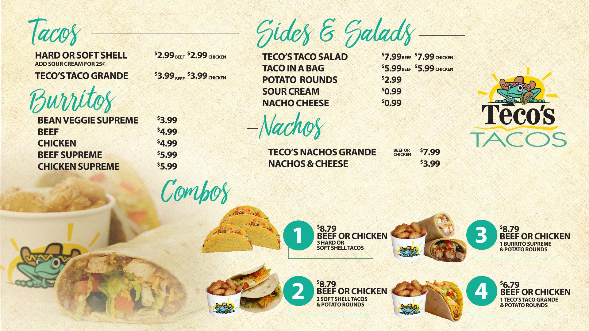 Traditions Buffet Menu