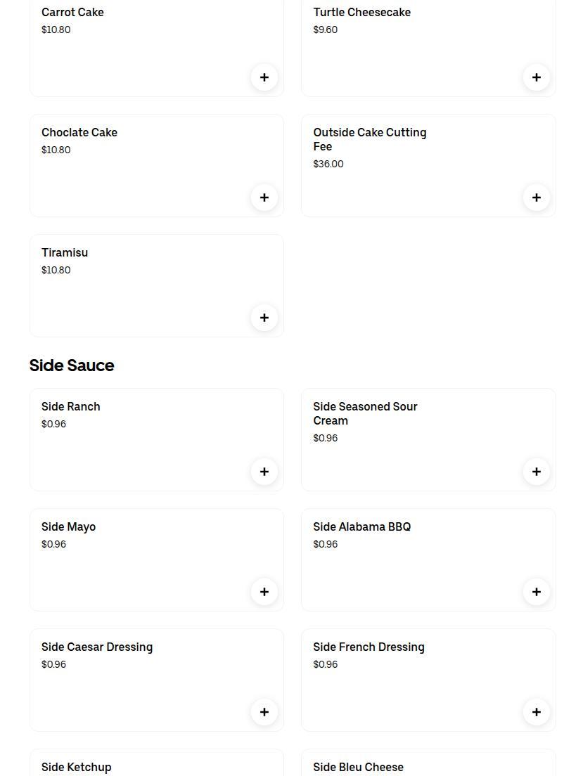 Legends Bar & Grill - Mankato Menu
