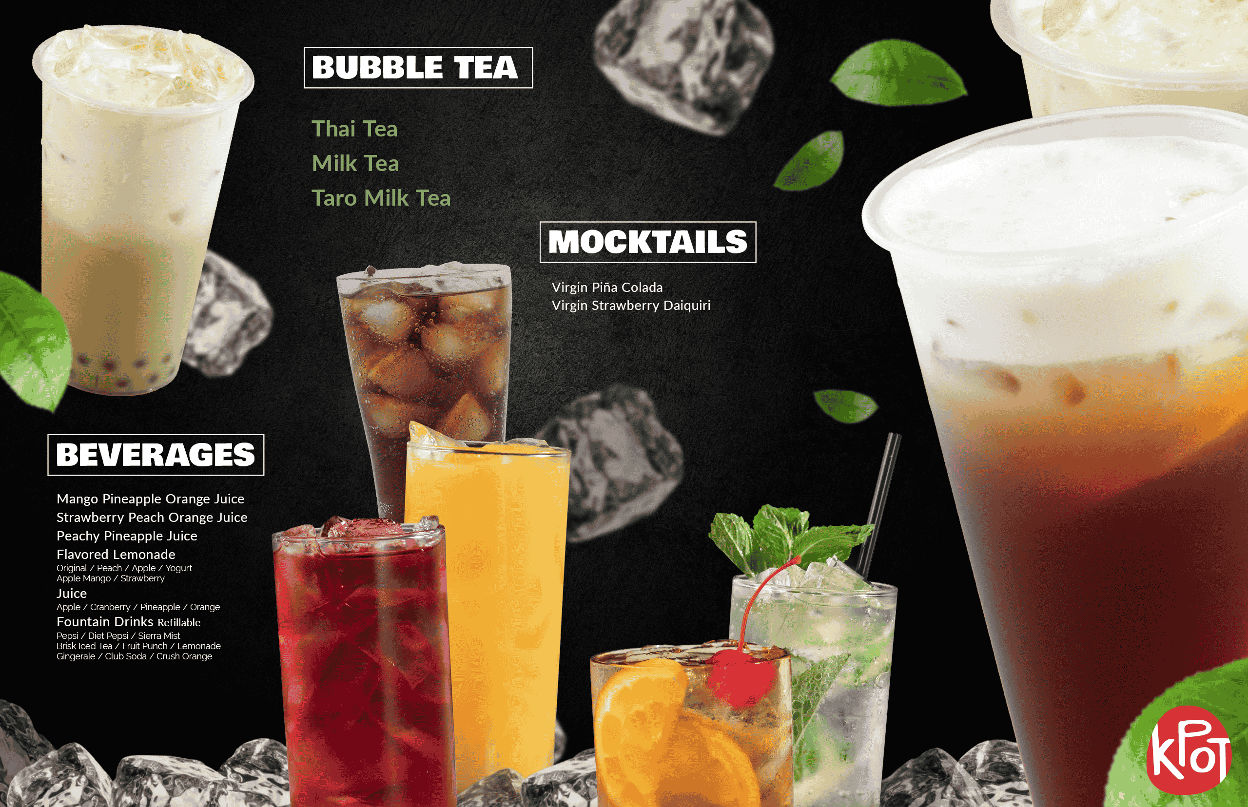 KPOT Korean BBQ & Hot Pot Menu