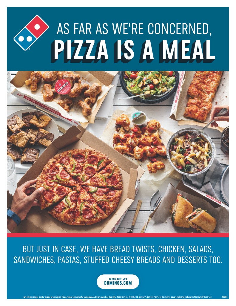 Domino's Pizza Menu