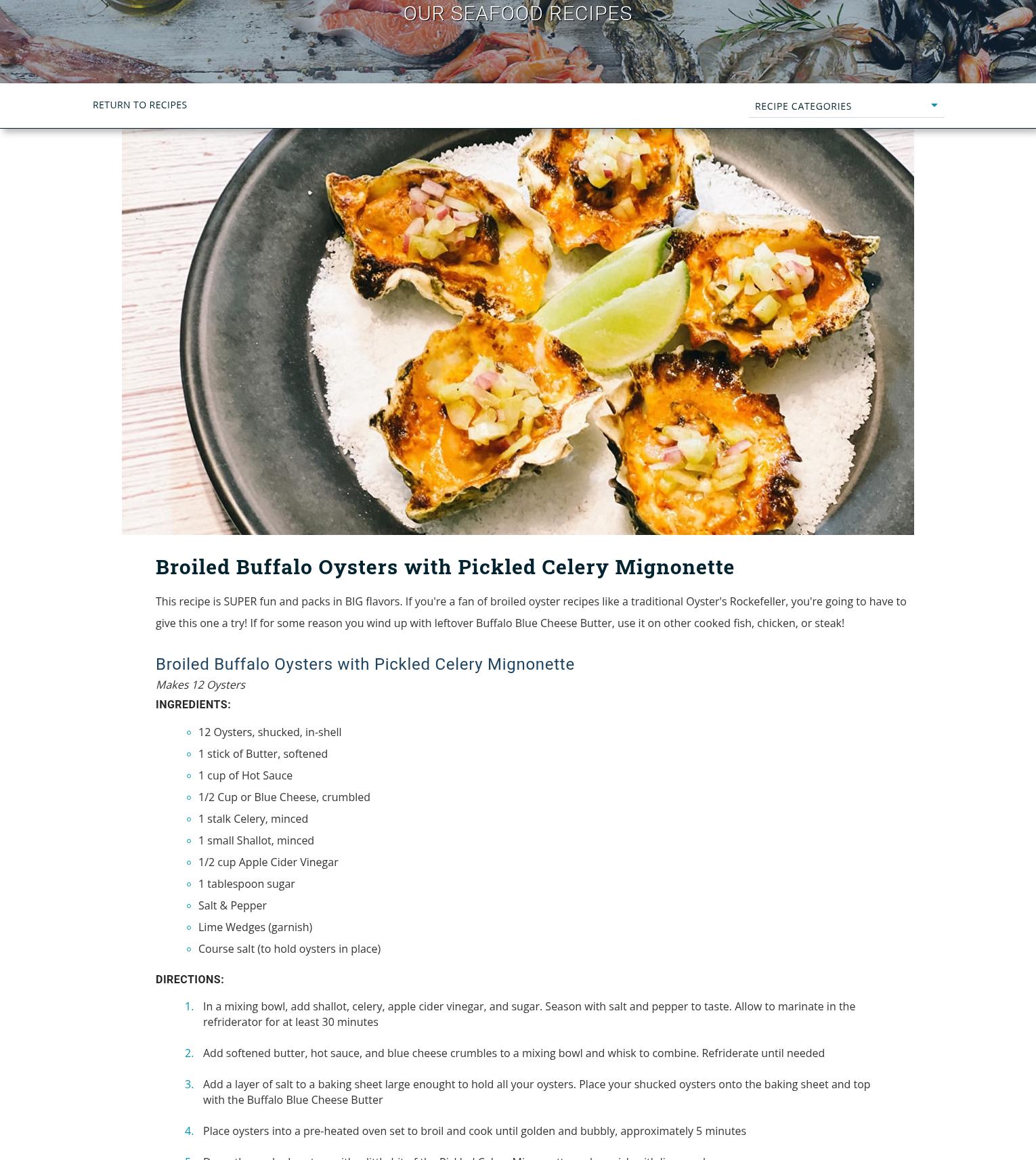 Coastal Seafoods Menu