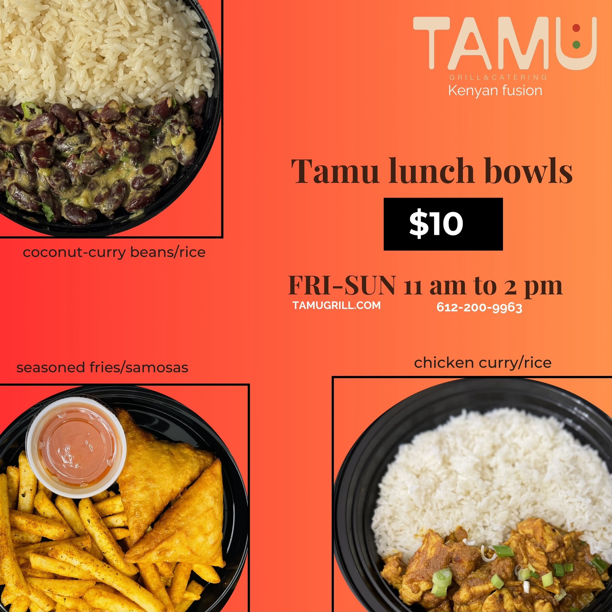 TAMU Grill and Catering Menu