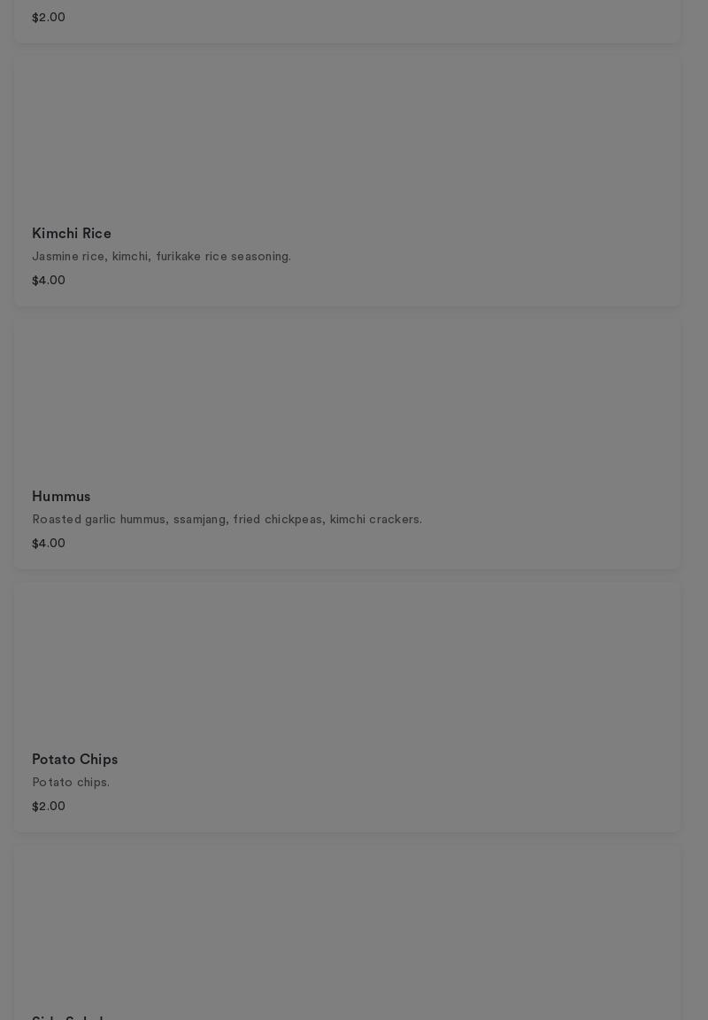 Food on the Fly Menu