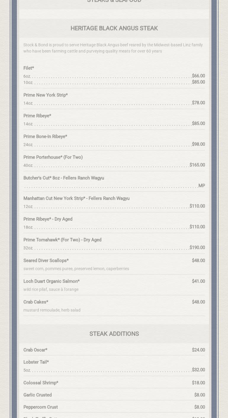 Stock & Bond MN Menu