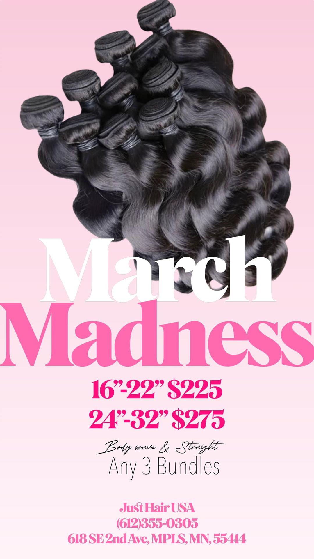 JUST HAIR USA 618 SE 2nd Ave, Minneapolis Minnesota 55414