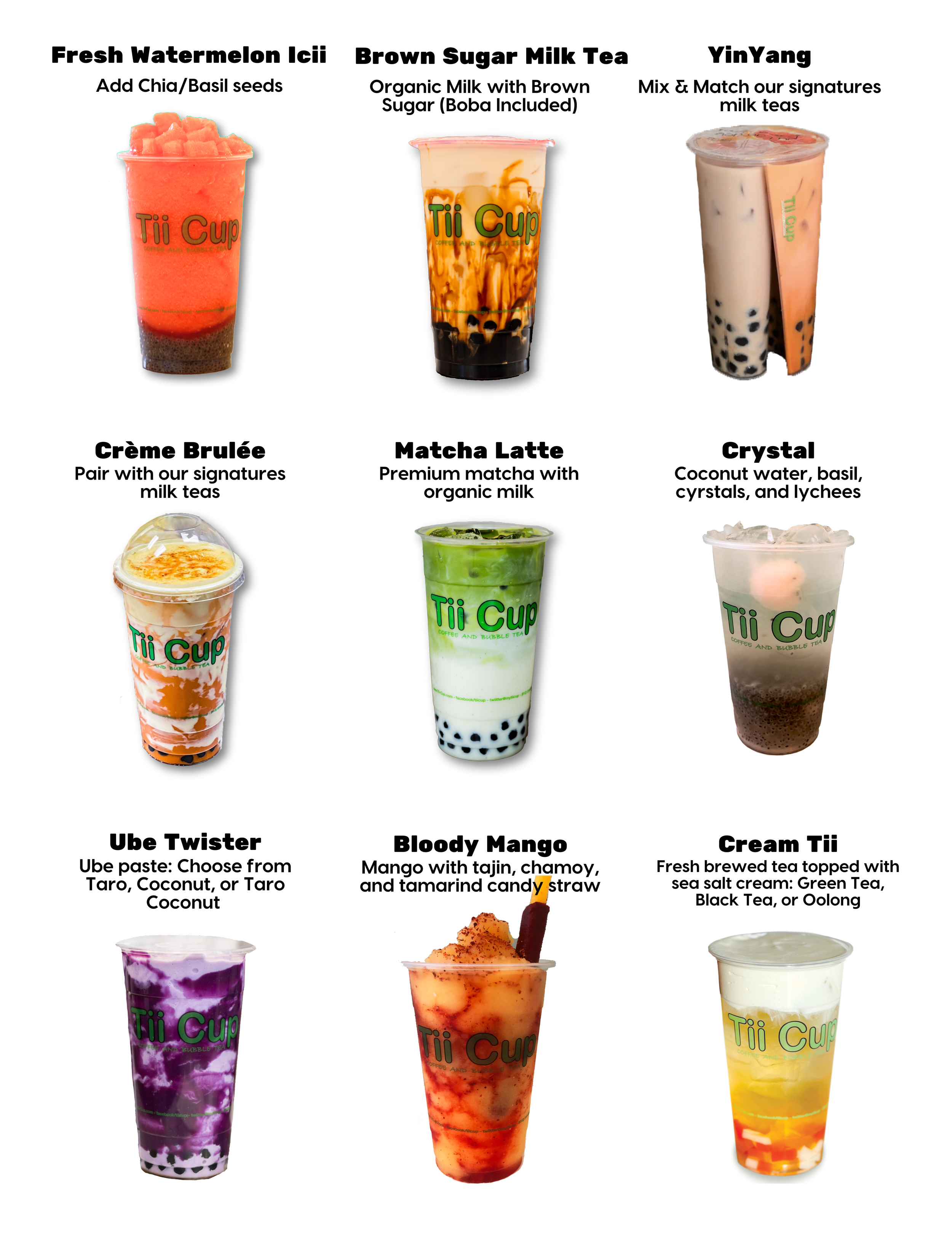 L2 at Tii Cup Menu