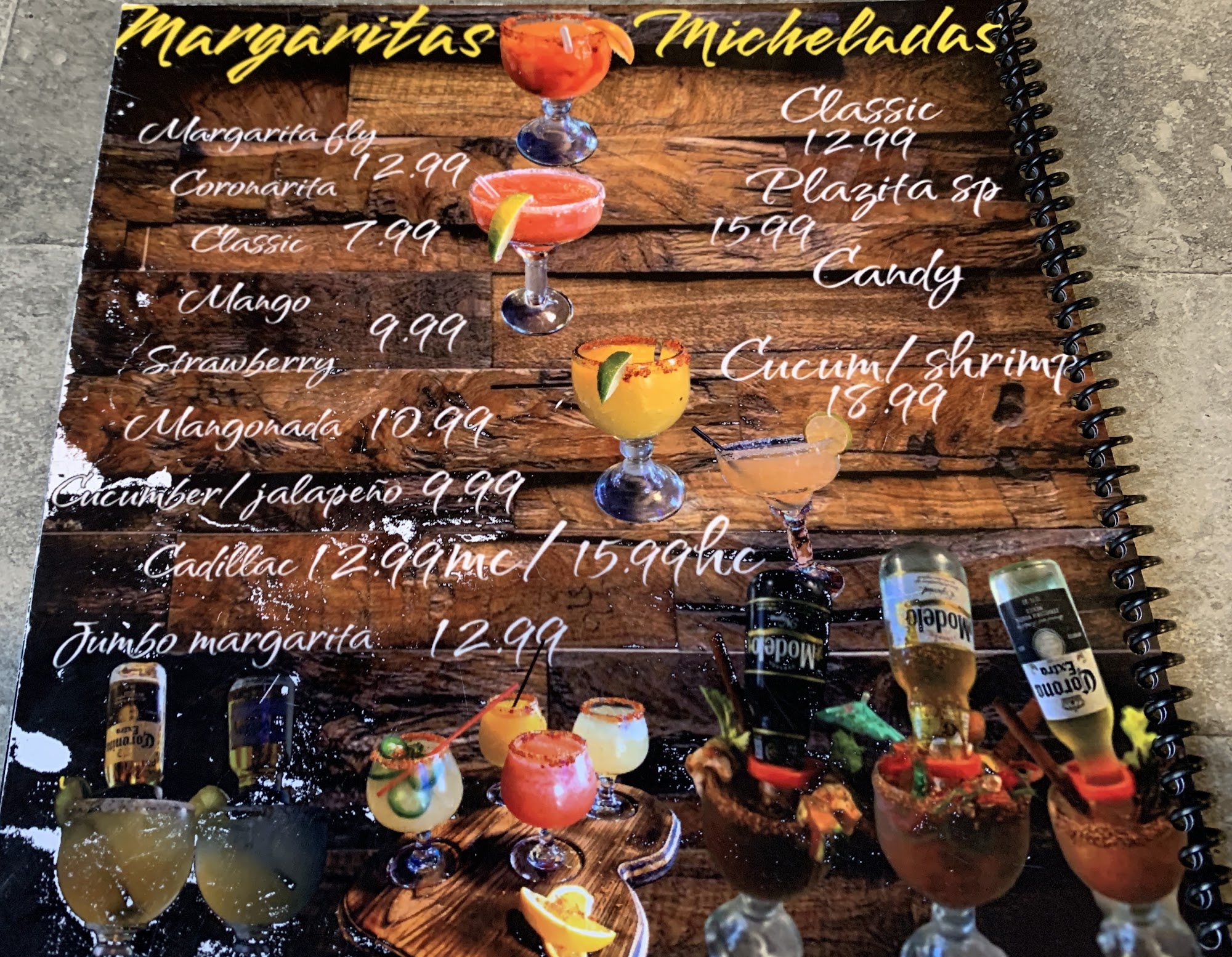 PLAZITA MEXICAN RESTAURANT#3 Menu