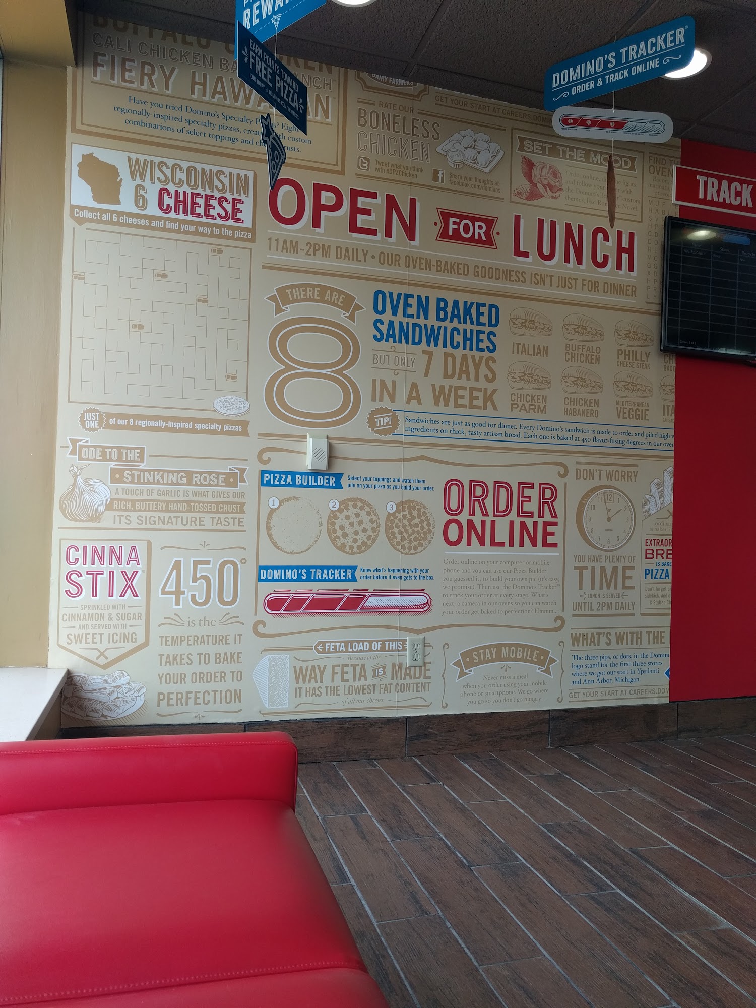 Domino's Pizza Menu