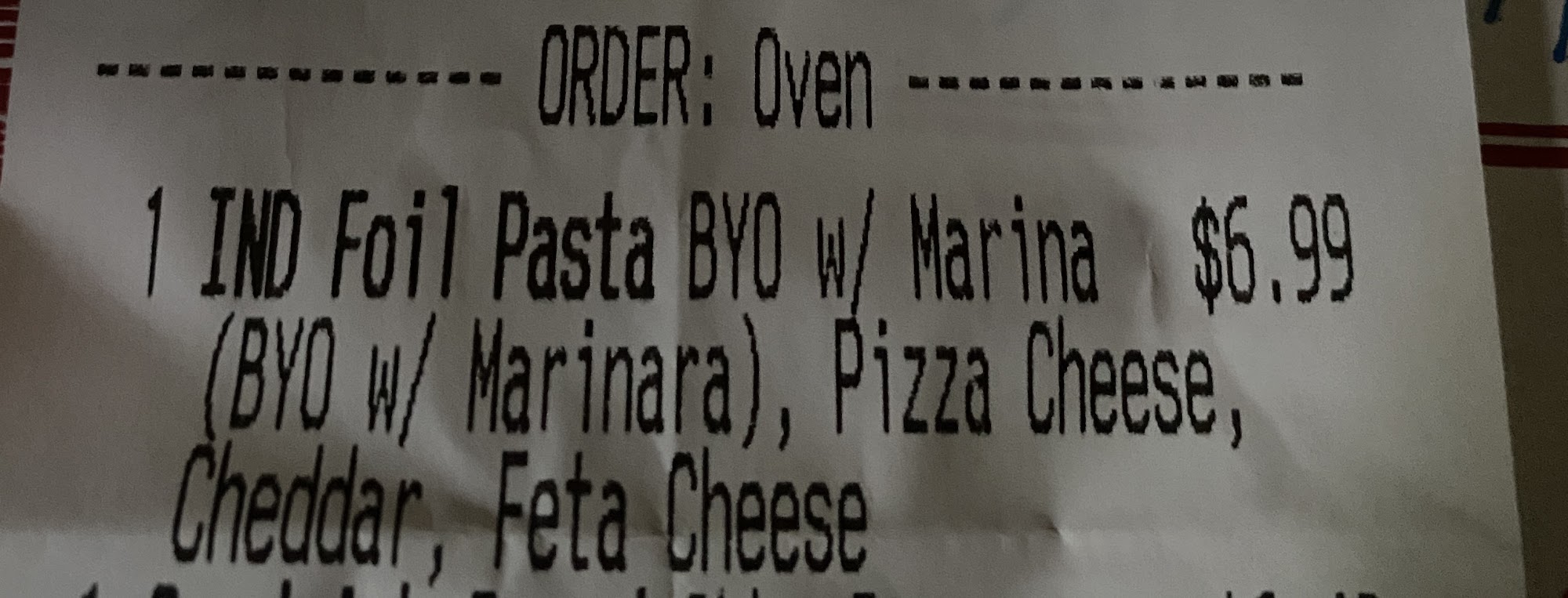 Domino's Pizza Menu