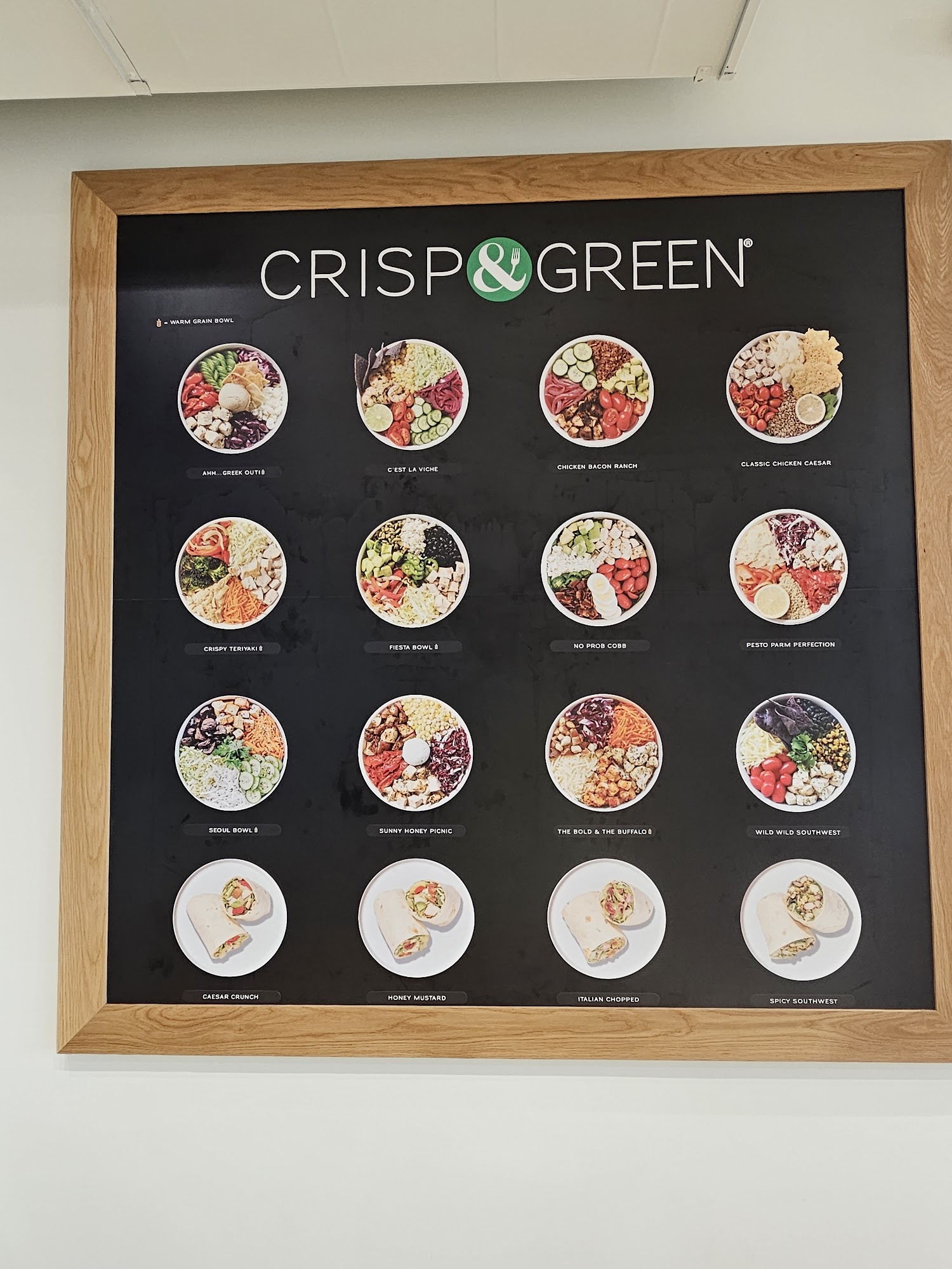 CRISP & GREEN Menu