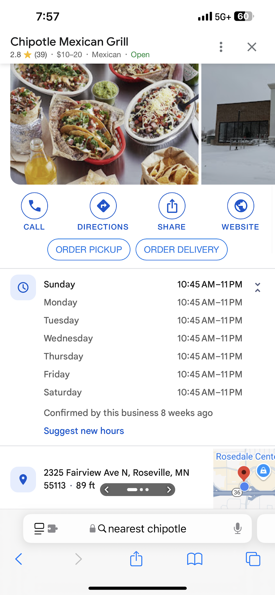 Chipotle Mexican Grill Menu