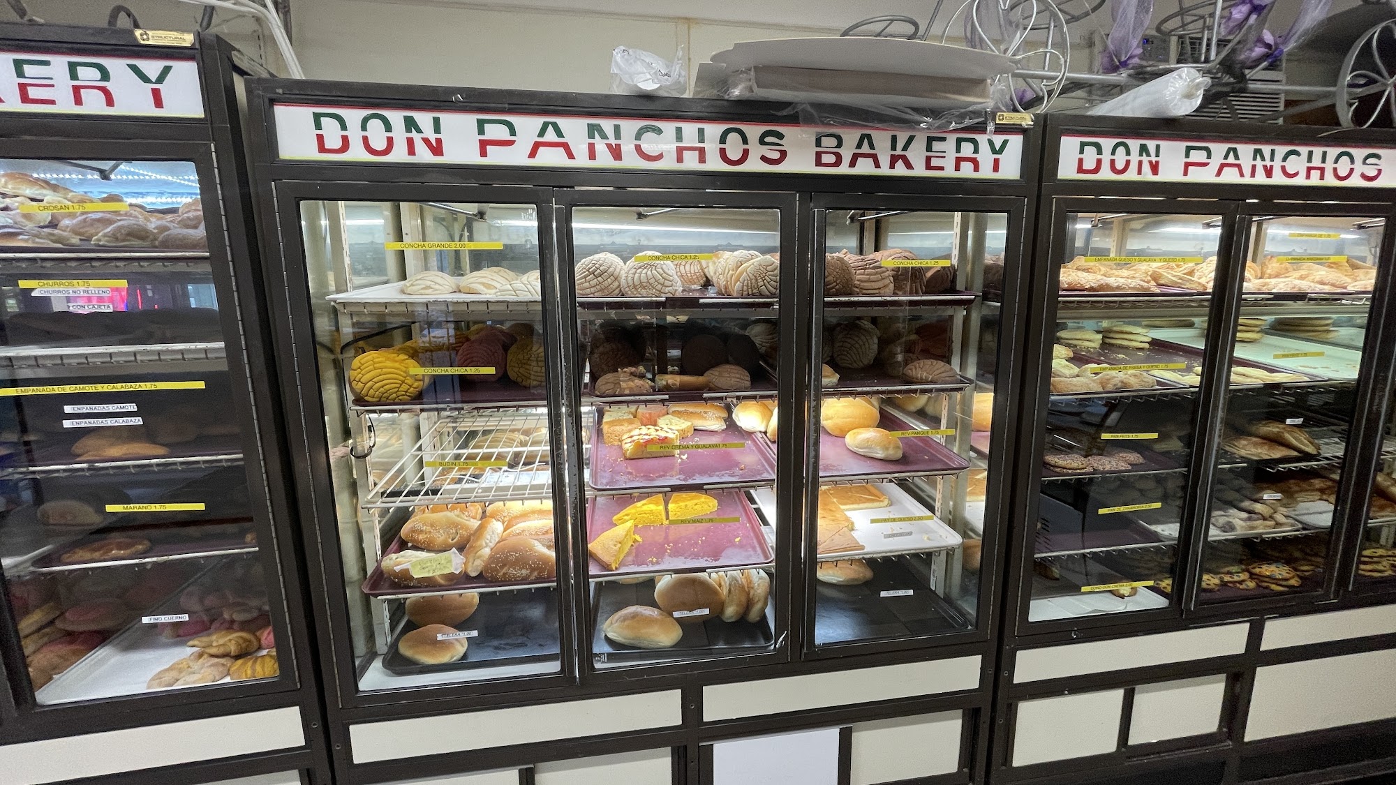 Don Panchos Bakery Menu