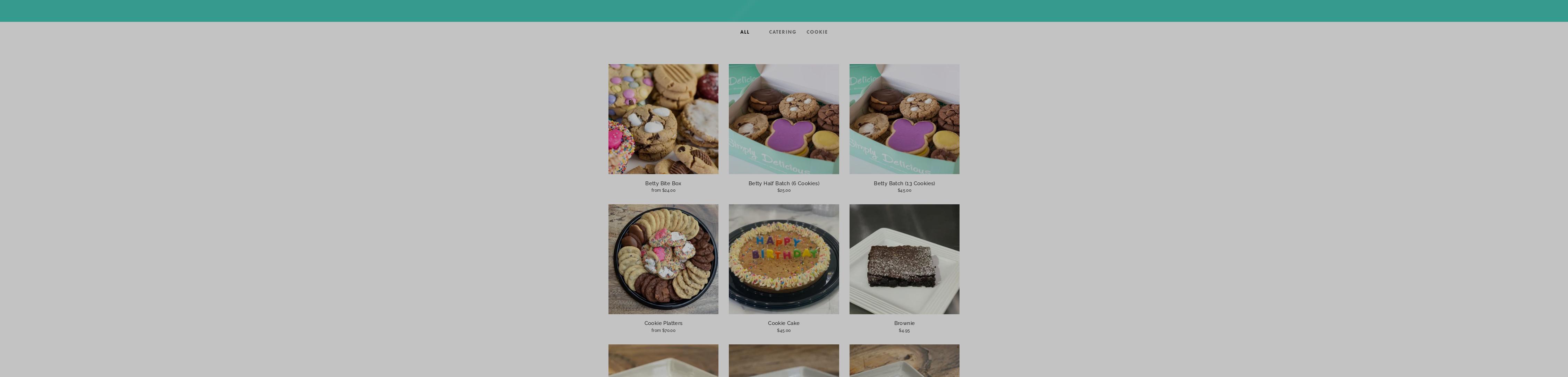 Baking Betty's Menu