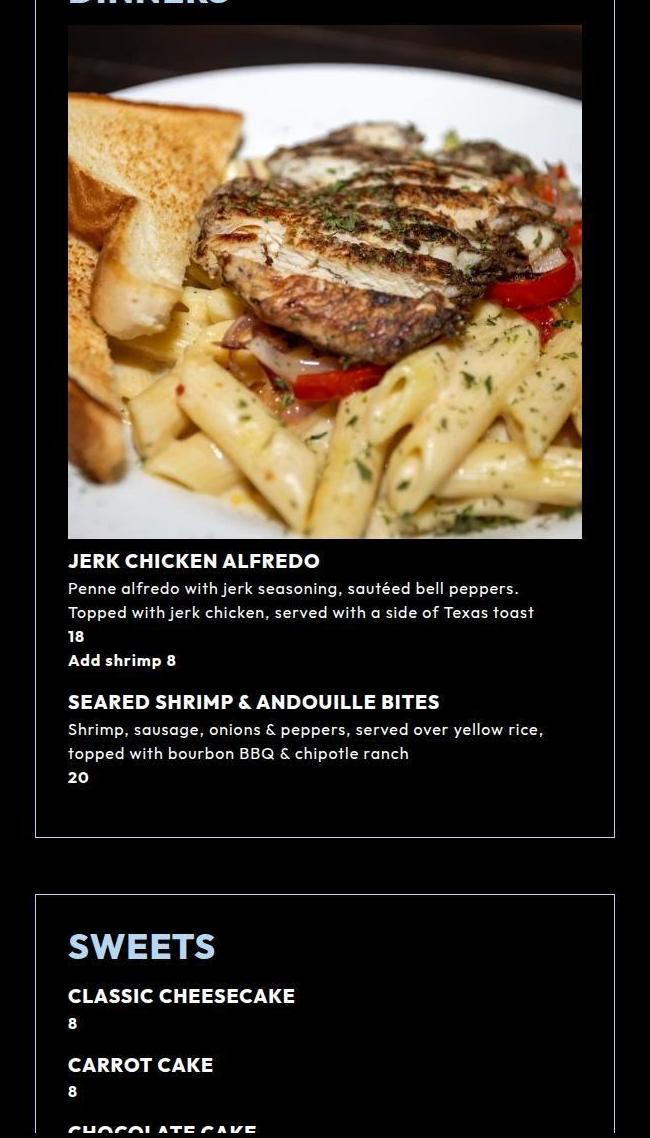 6ix Mears Menu