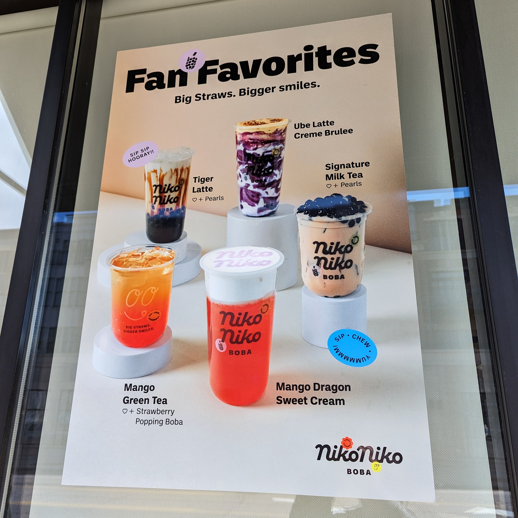 Niko Niko Boba Menu