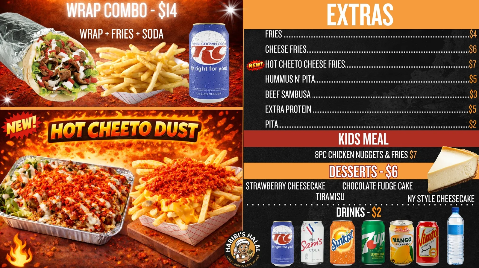 Habibi’s Halal Menu
