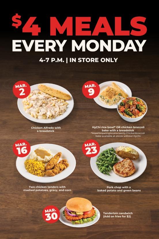 Hy-Vee Market Grille Menu