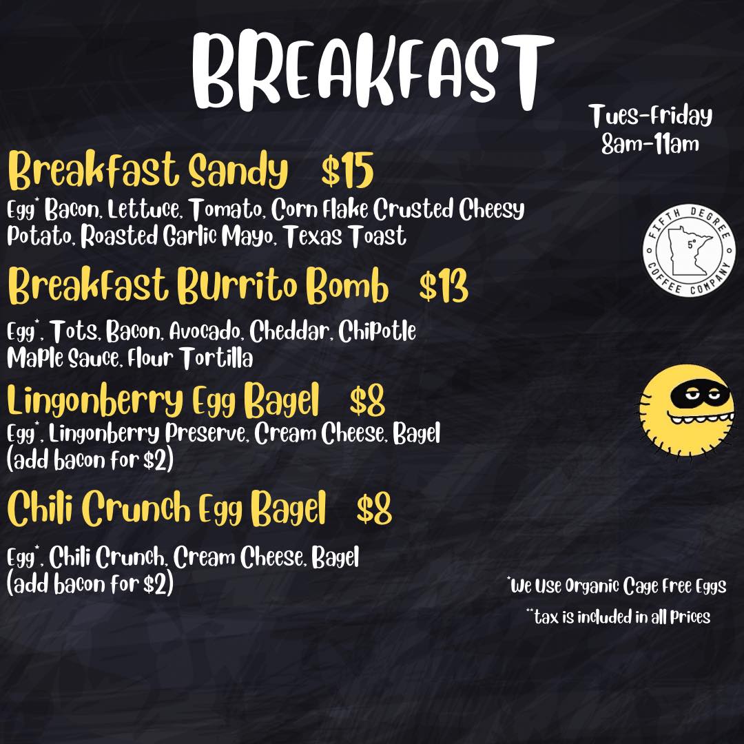 5 & Go LLC Menu