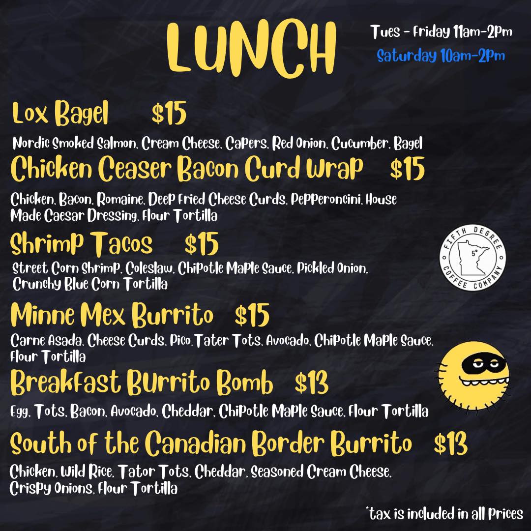 5 & Go LLC Menu