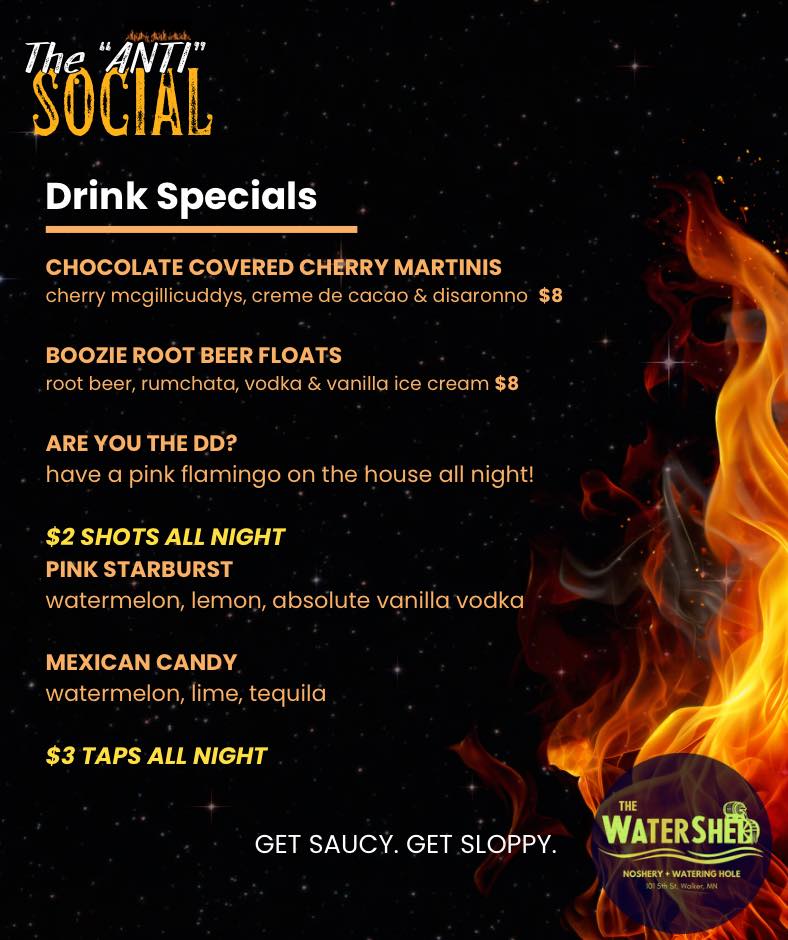 The WaterShed Menu