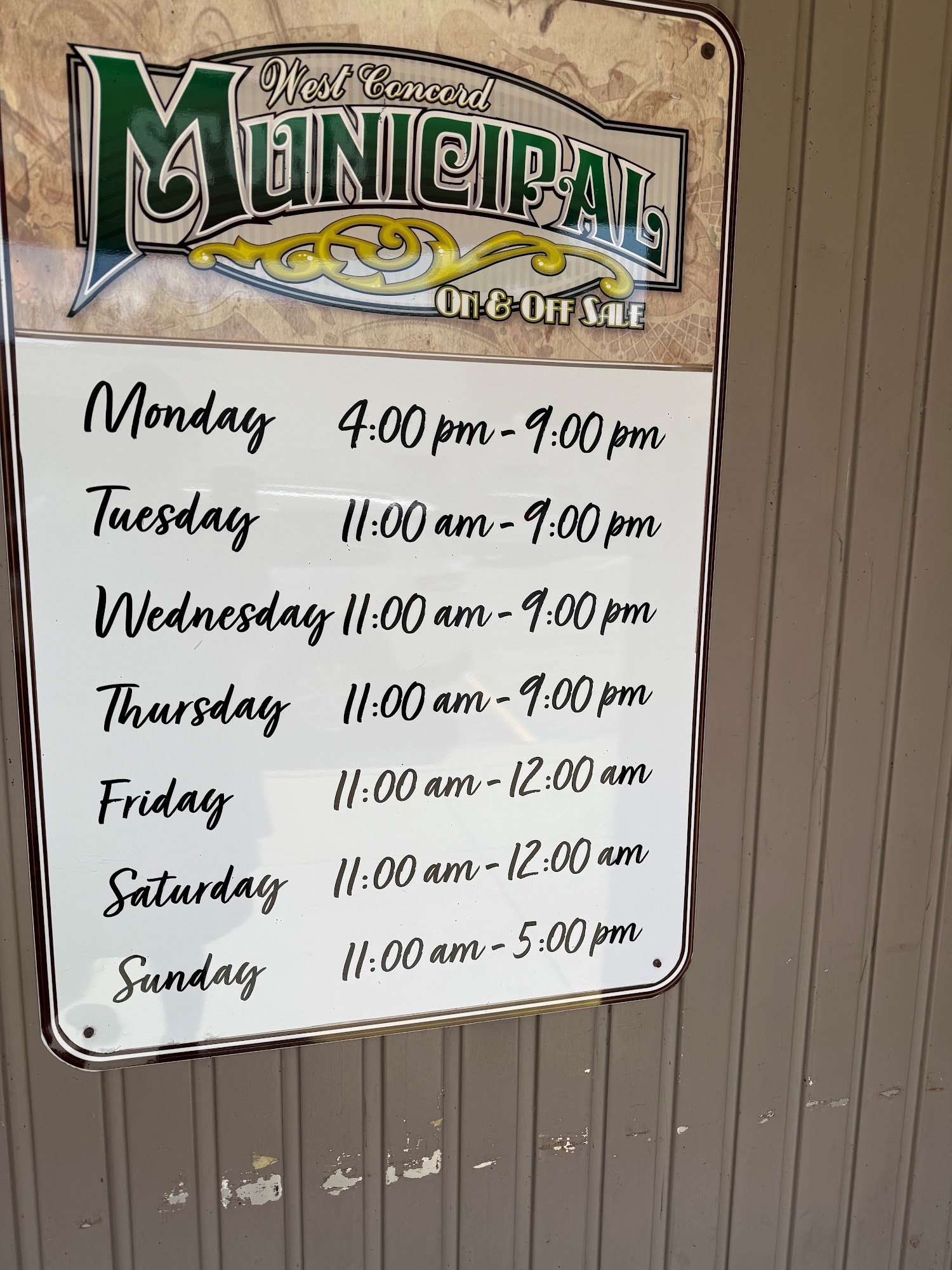 West Concord Municipal Liquor Store West Concord