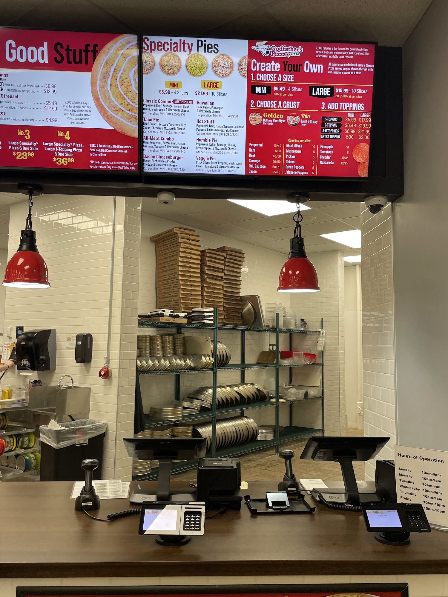 Godfather’s Pizza Menu