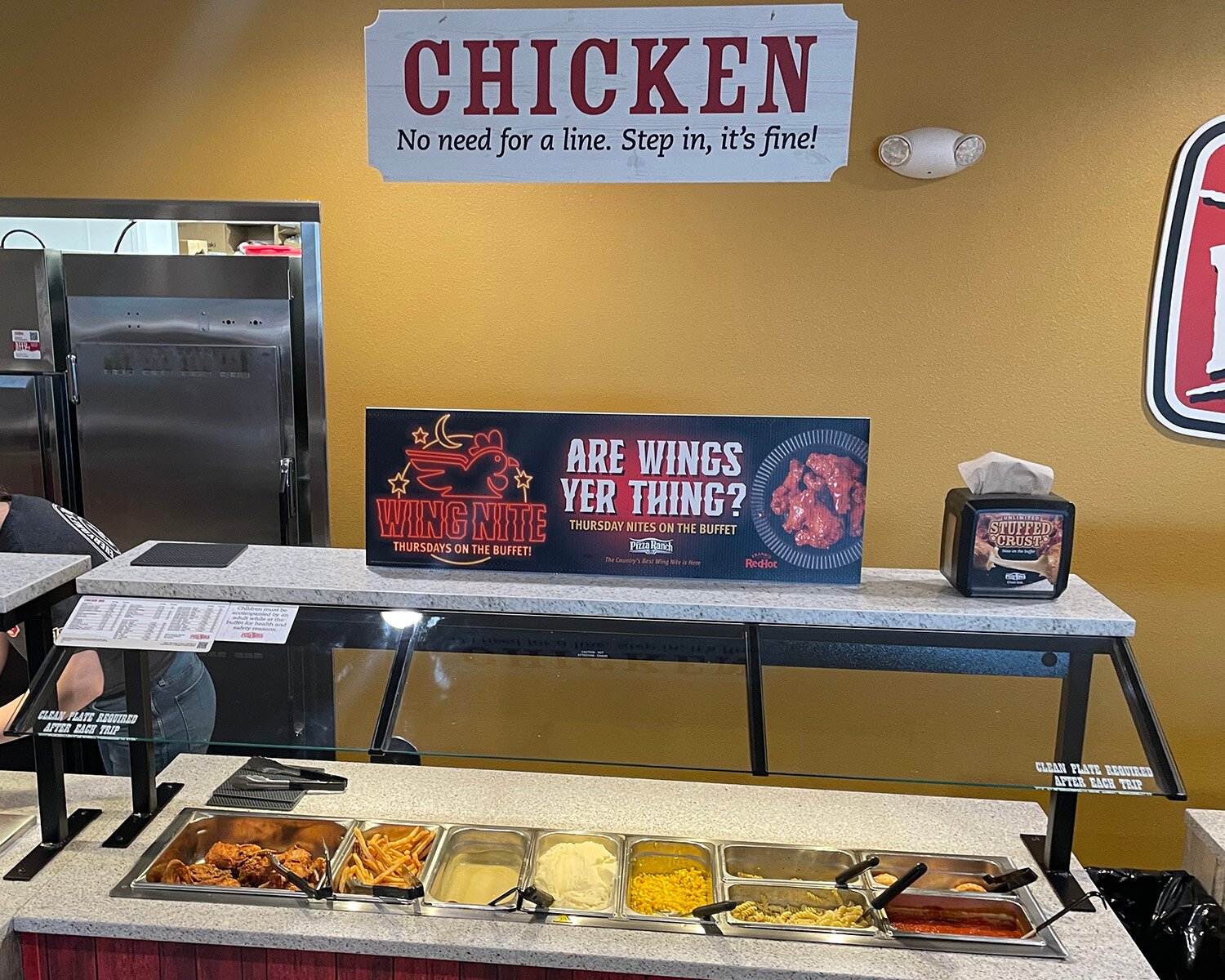 Pizza Ranch FunZone Arcade Menu