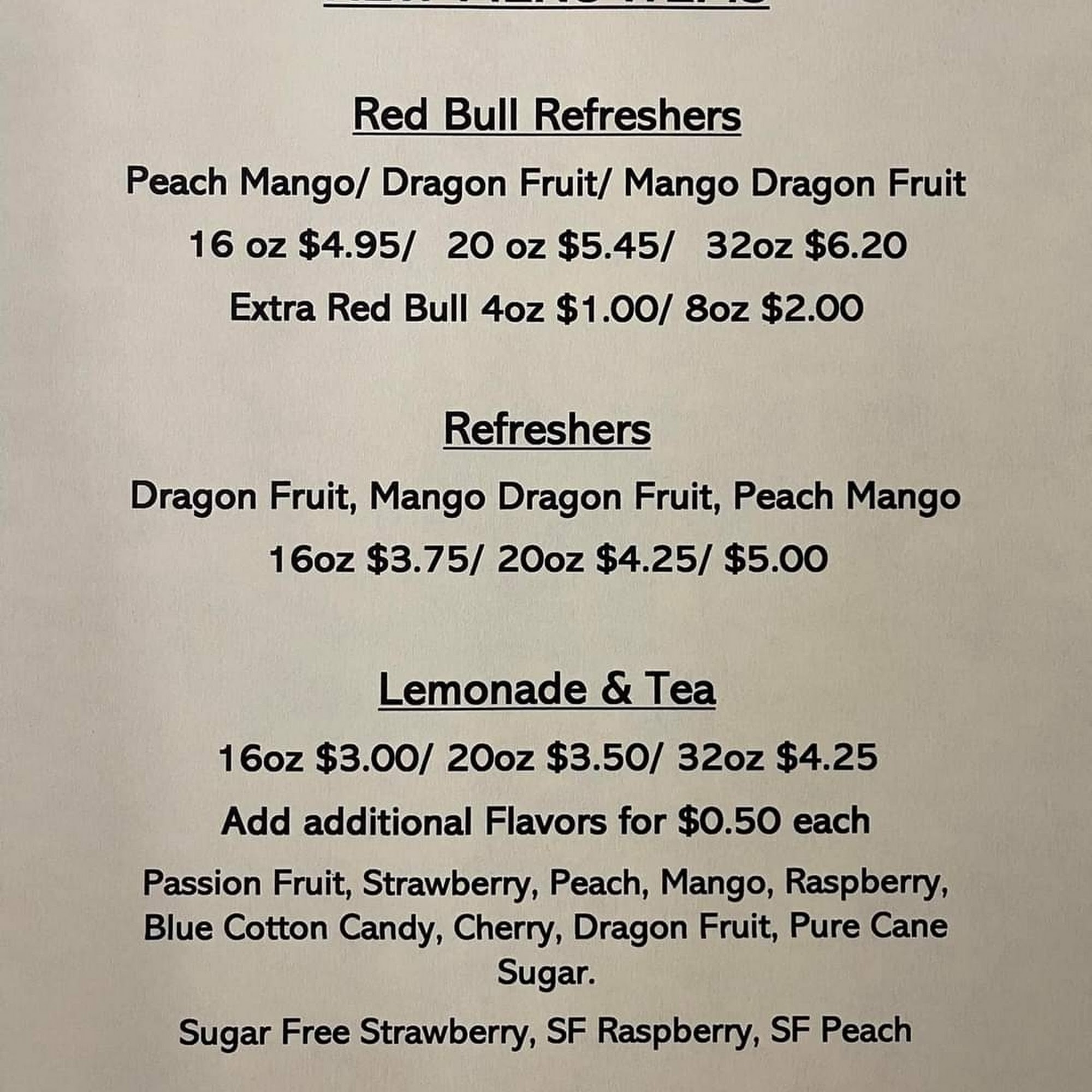 Wirth-It Coffee Menu