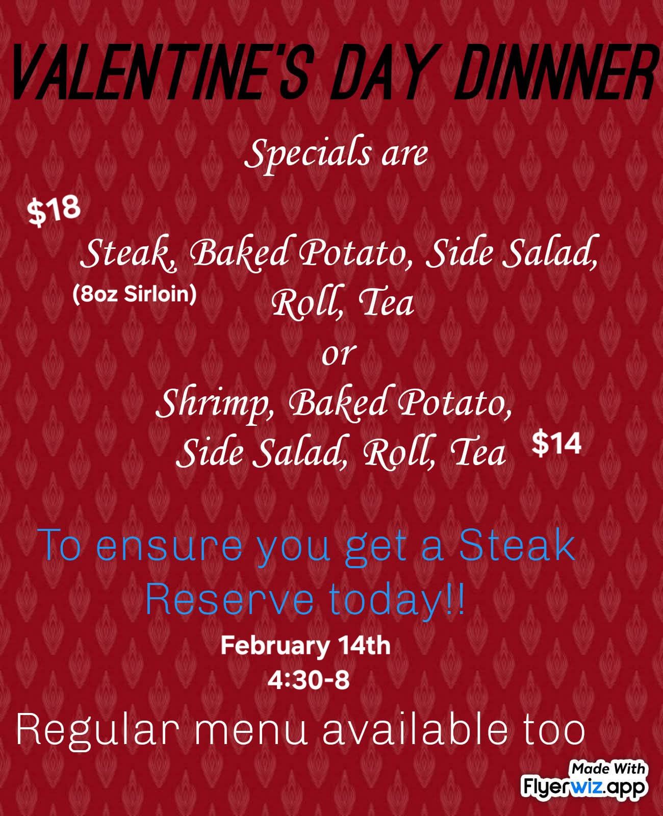 Christina's Place Menu