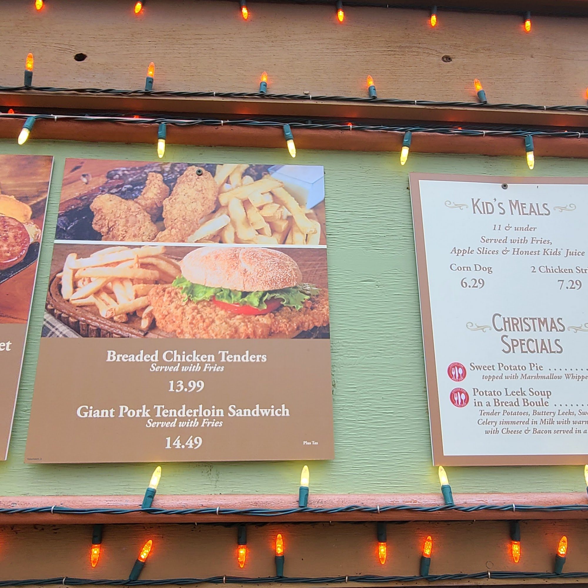 Hatfield Tater Patch Menu