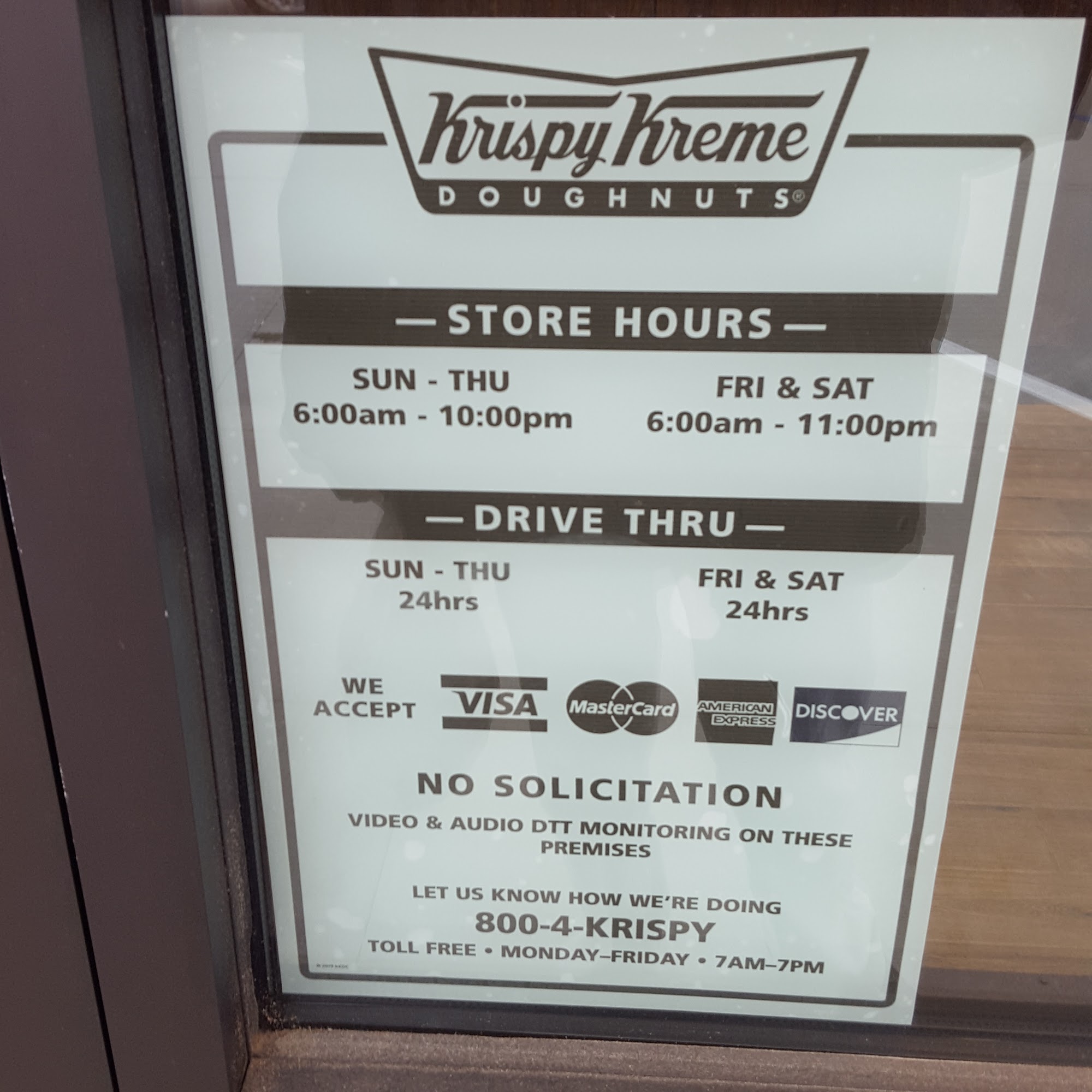 Krispy Kreme Menu
