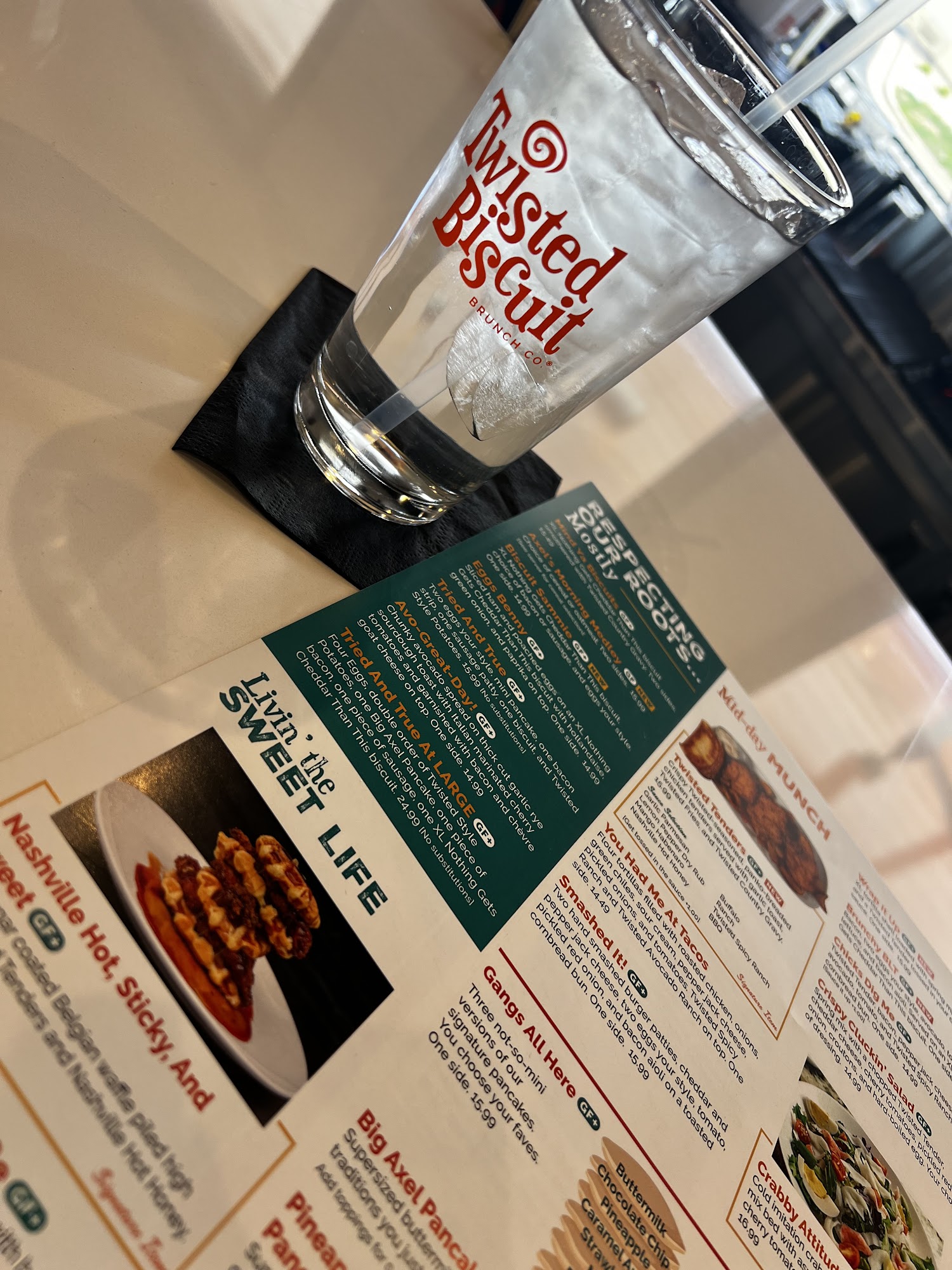 Twisted Biscuit Brunch Co. Menu