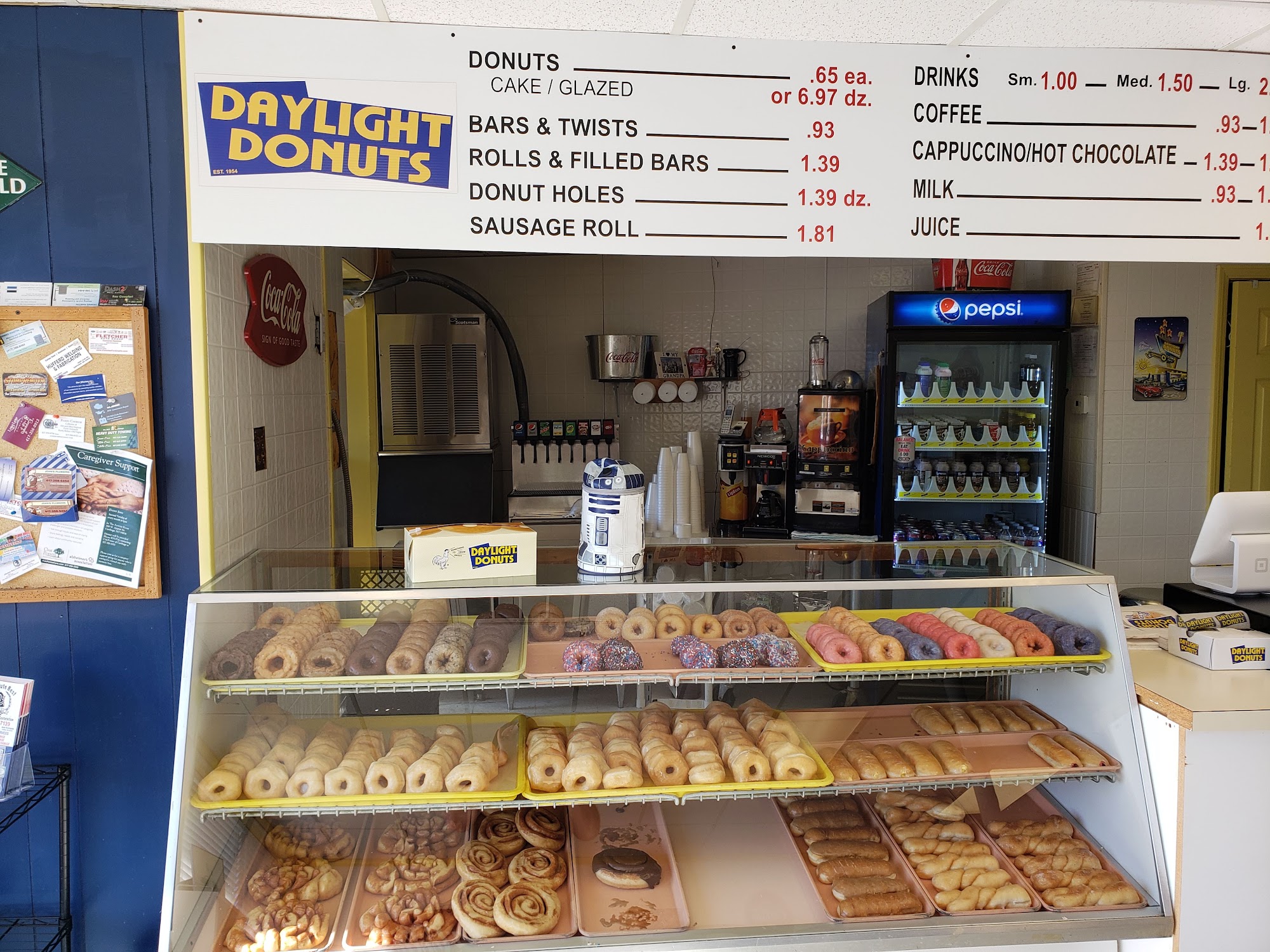 Daylight Donuts Menu