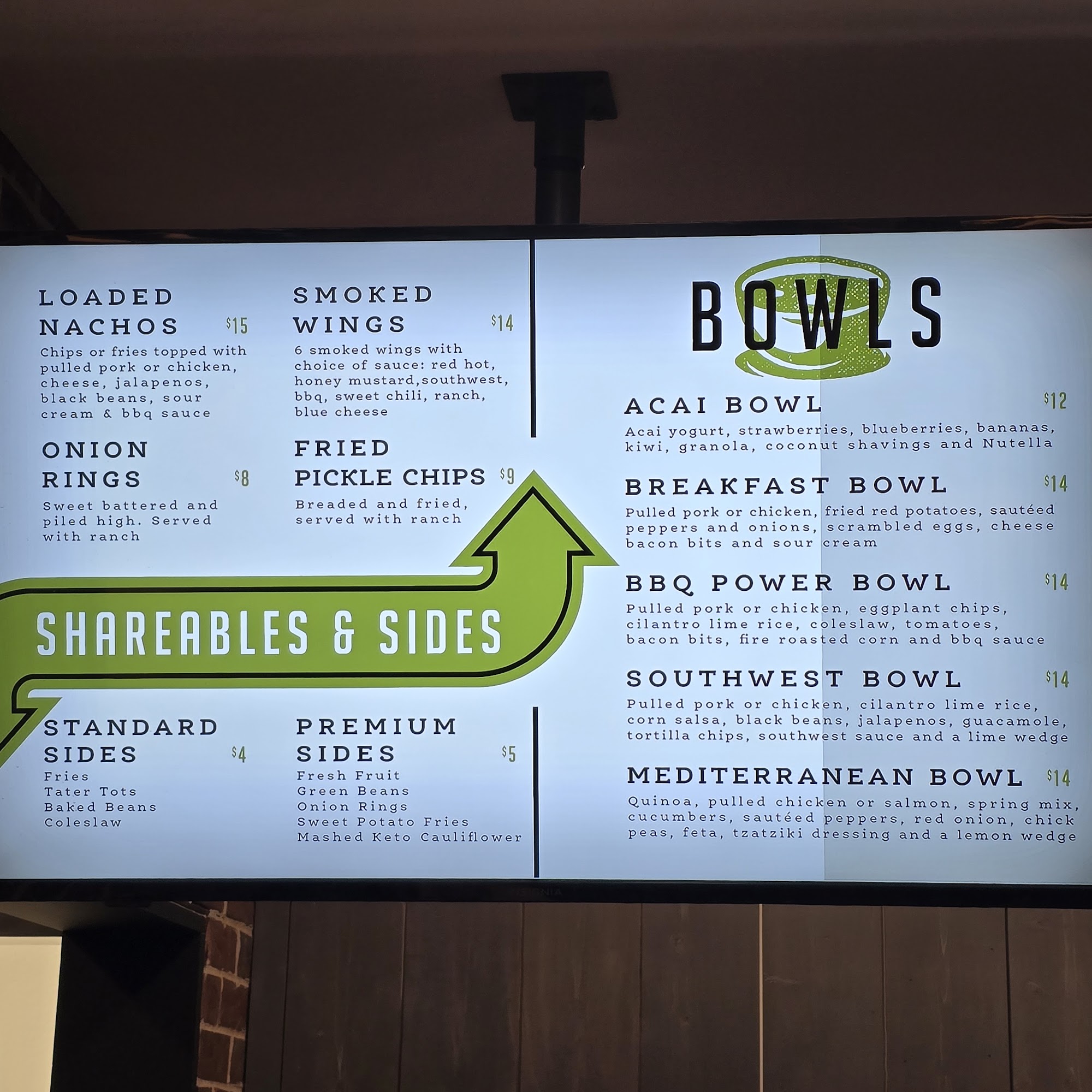 The Kitchen Grill & Games Menu