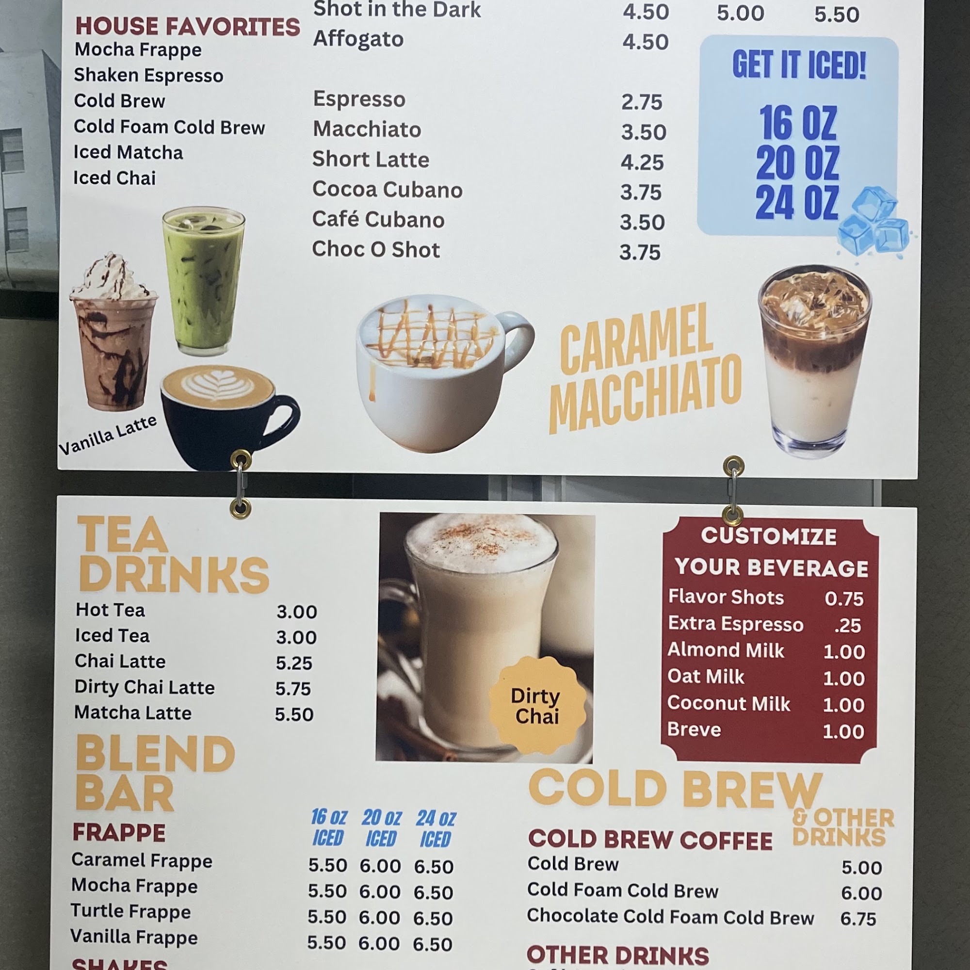 Lakota Coffee Company Menu