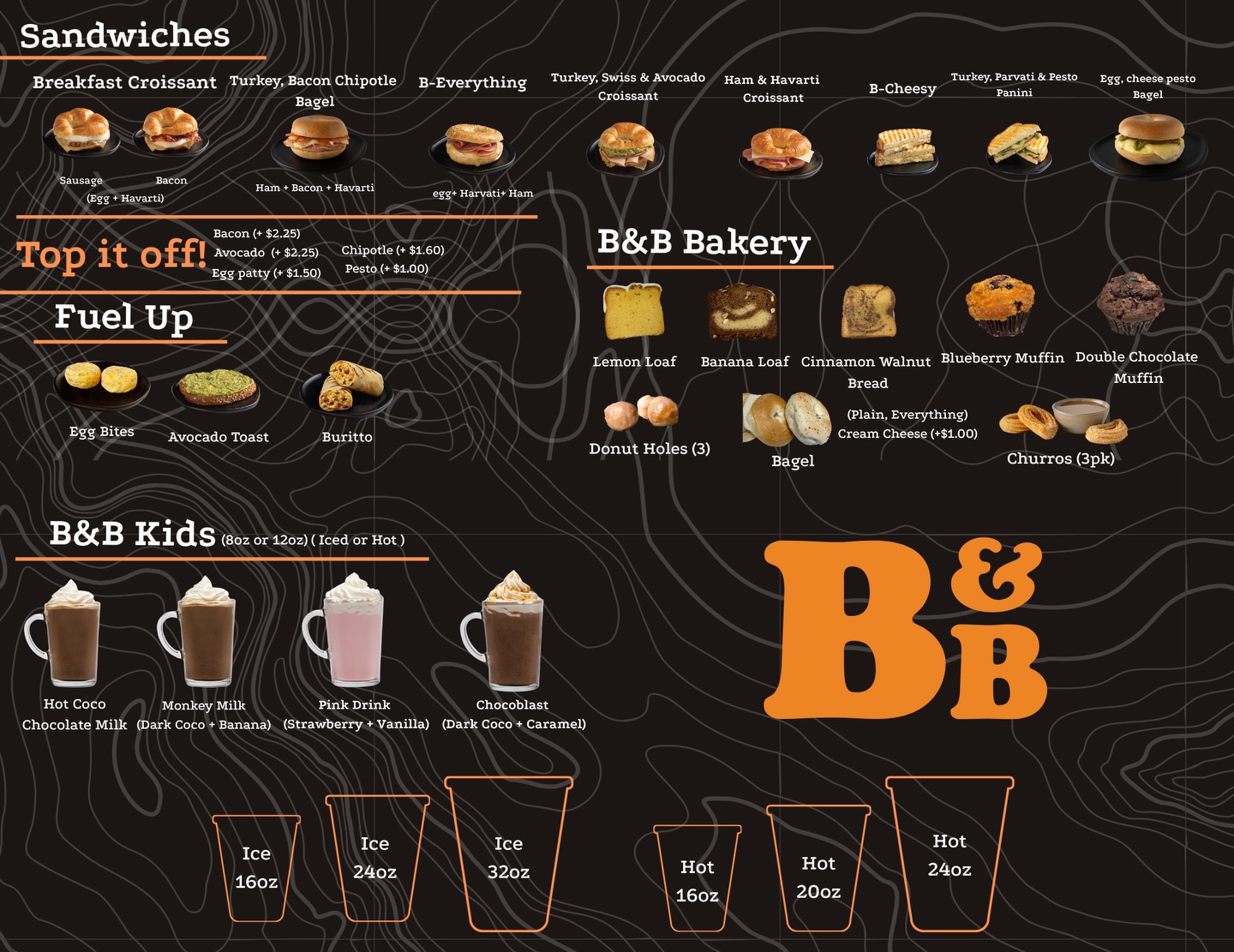 Beans & Brews Coffee House Menu