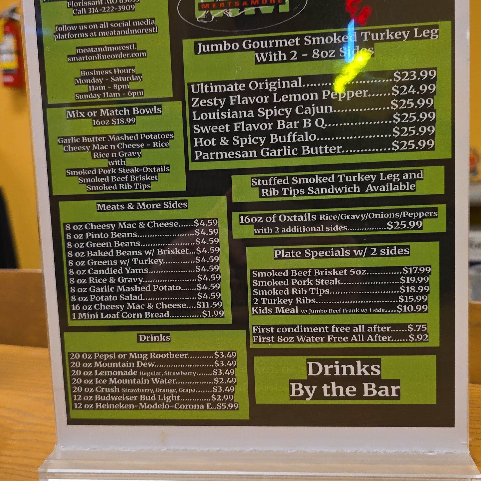 CJF Lucid Creations Menu