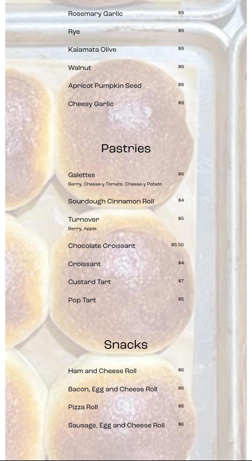 Au Contraire KC Menu