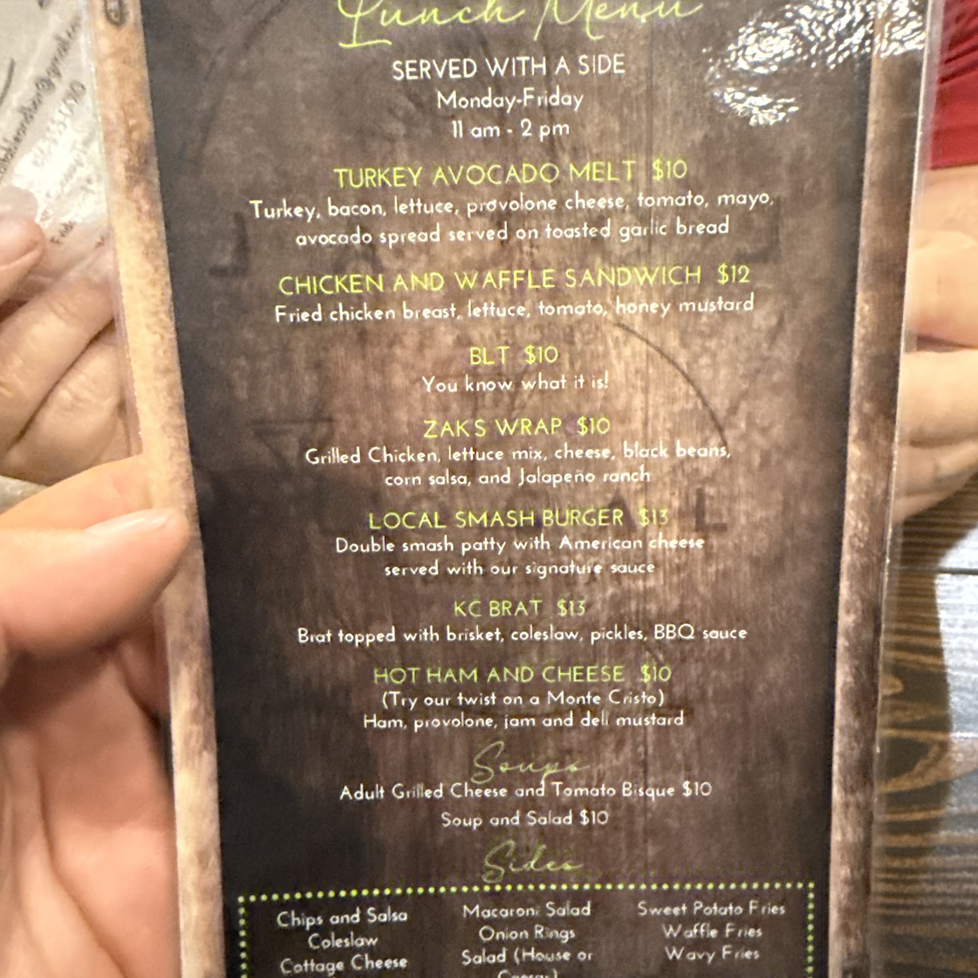The Local Table and Bar Menu