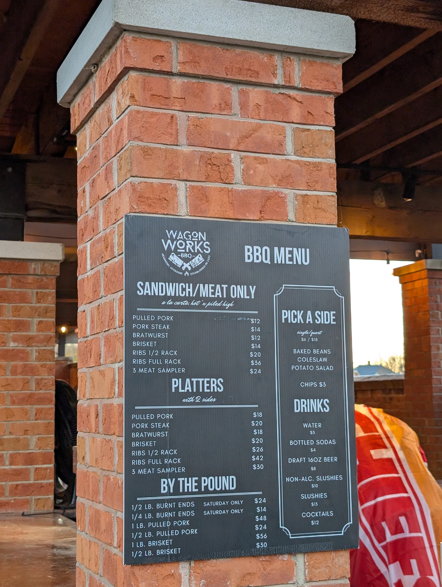 Wagon Works Bbq Menu