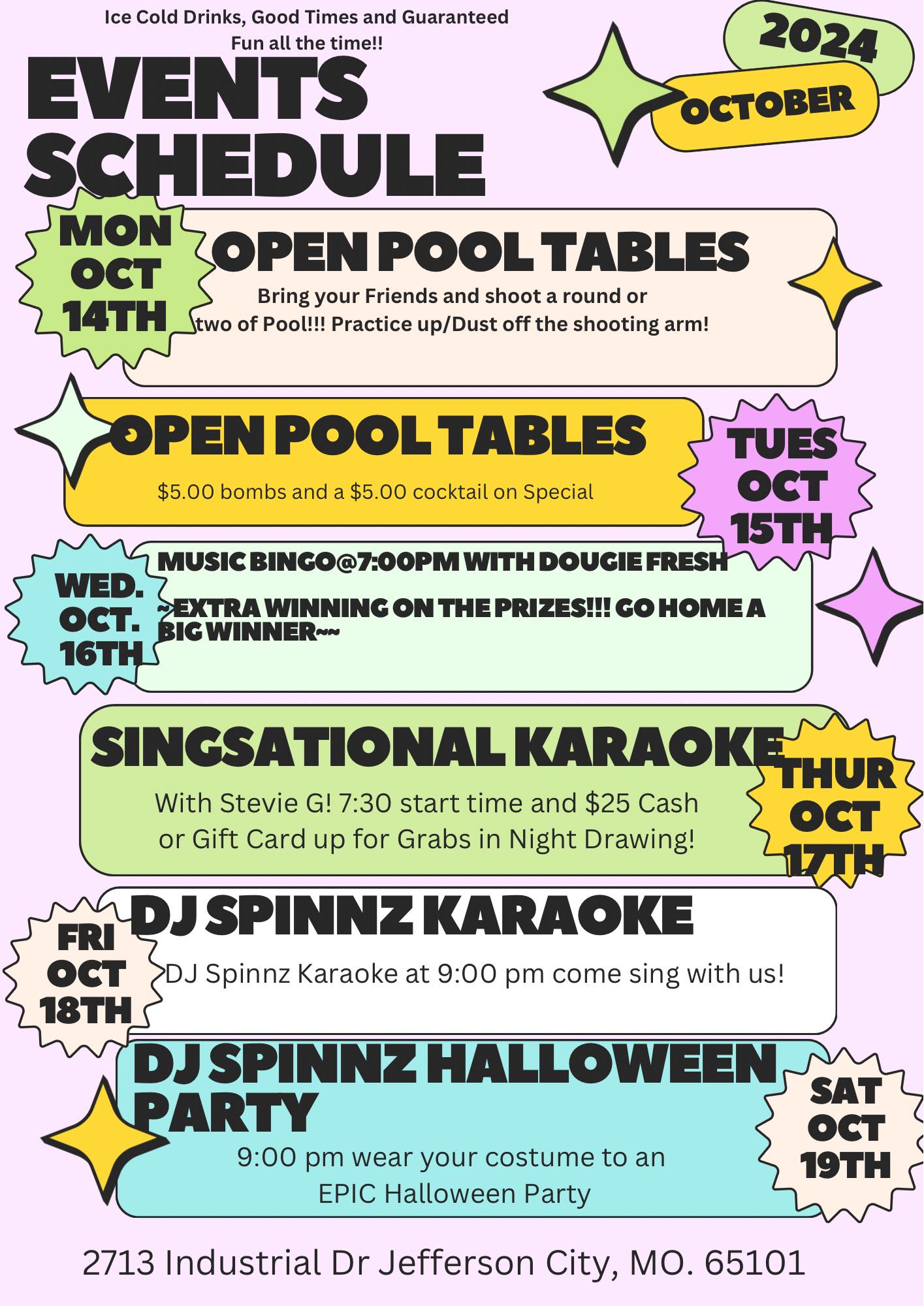 Twisted Chick's Tap Room Menu