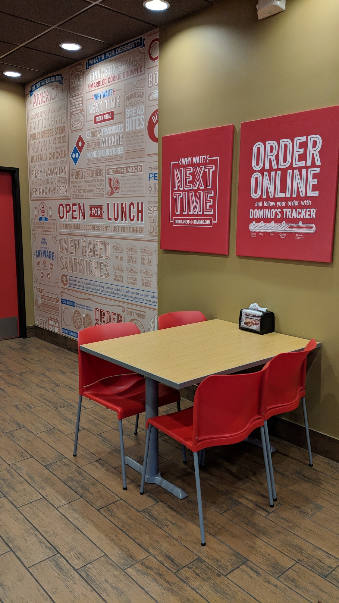 Domino's Pizza Menu