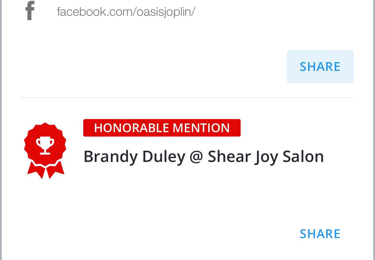 Shear Joy Salon 2806 S Arizona Ave ste D, Joplin Missouri 64804