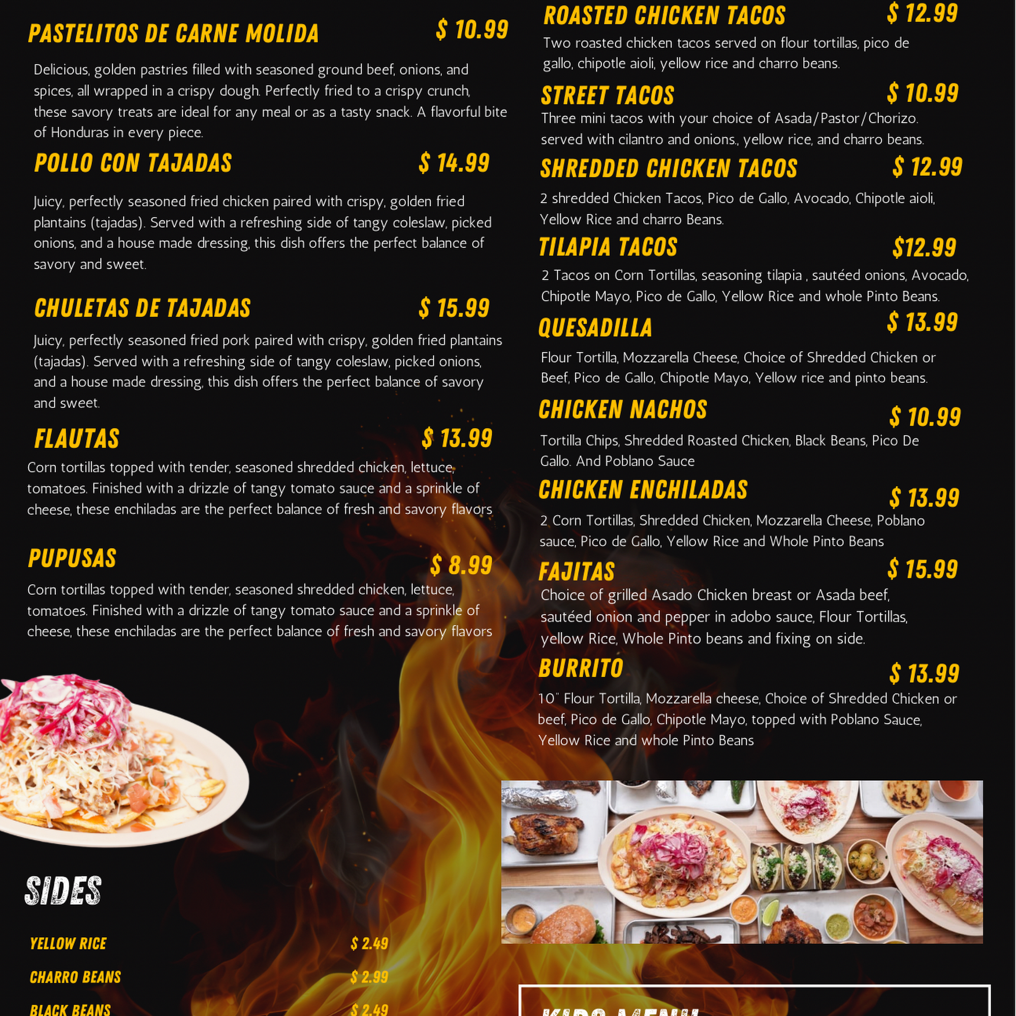 Las Brasas Bistro Menu