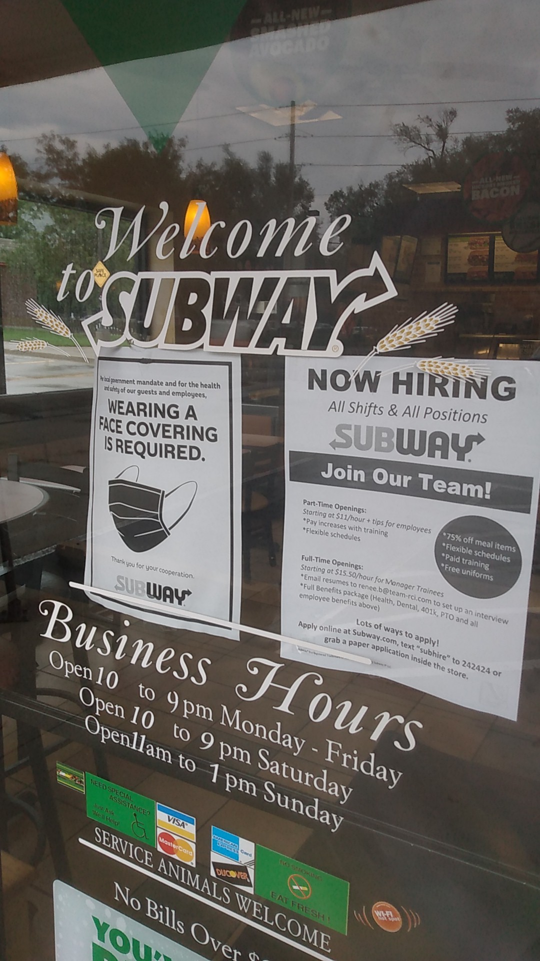 Subway Menu