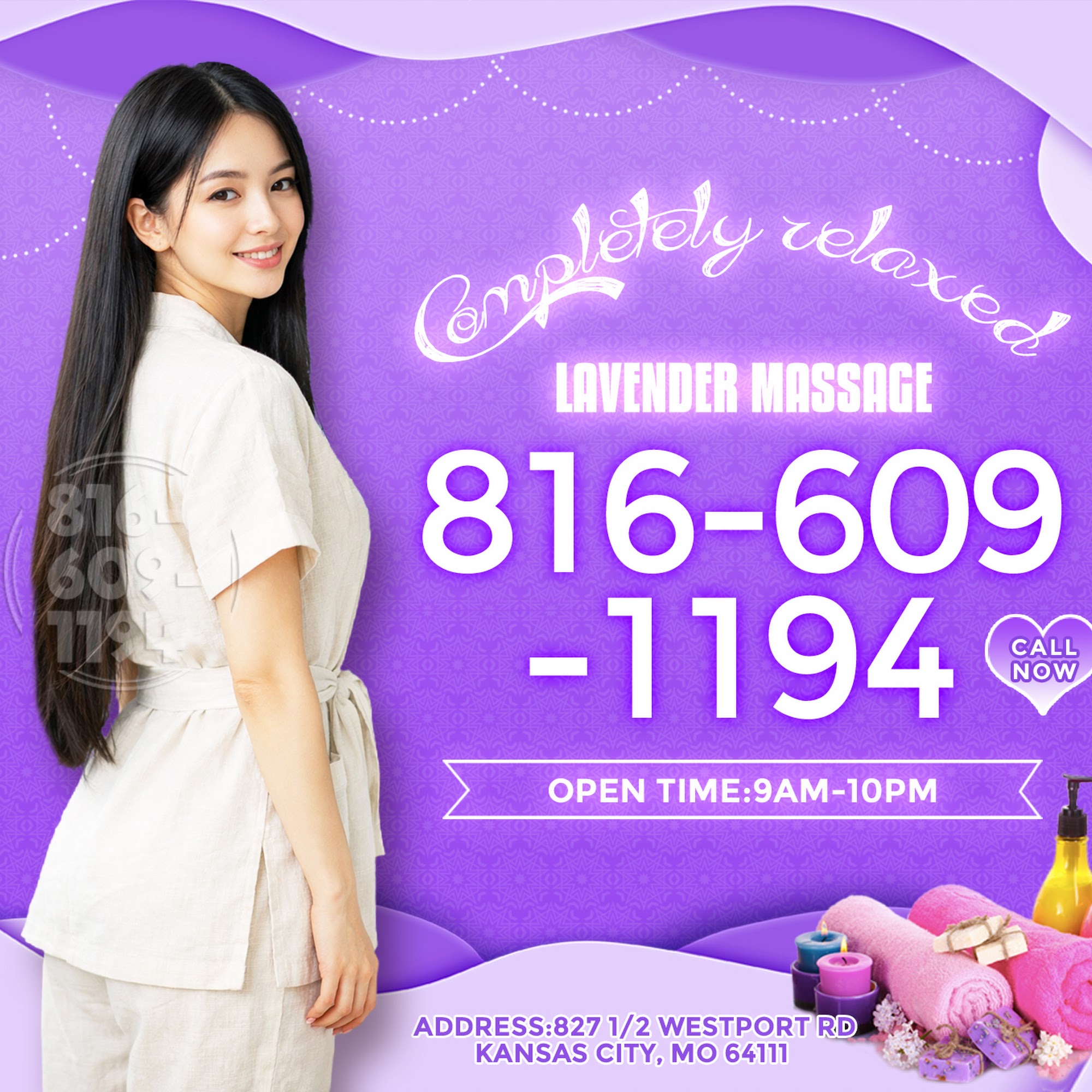 Lavender Massage 827 1/2 Westport Rd, Kansas City Missouri 64111