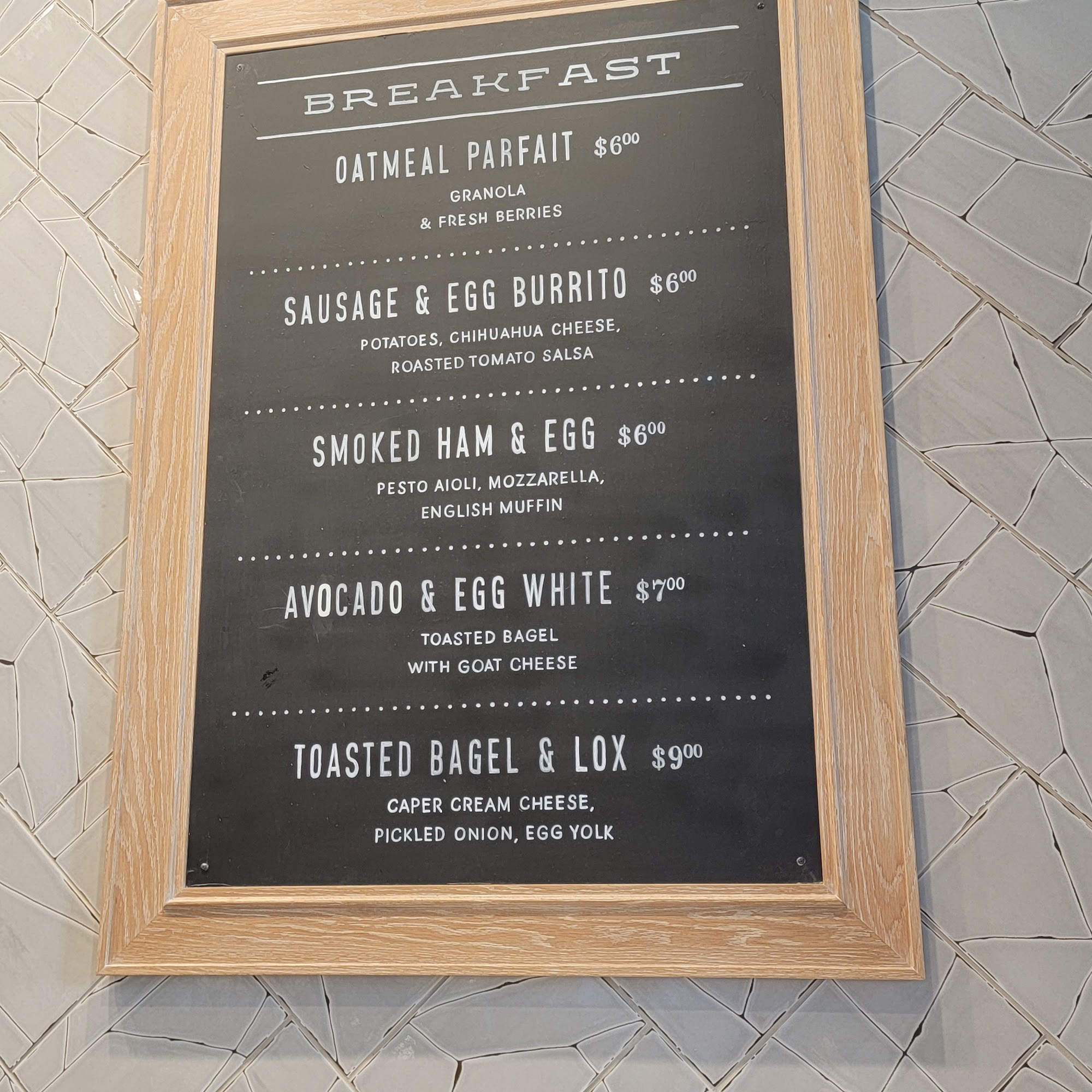 Red Wheat Baking Co Menu